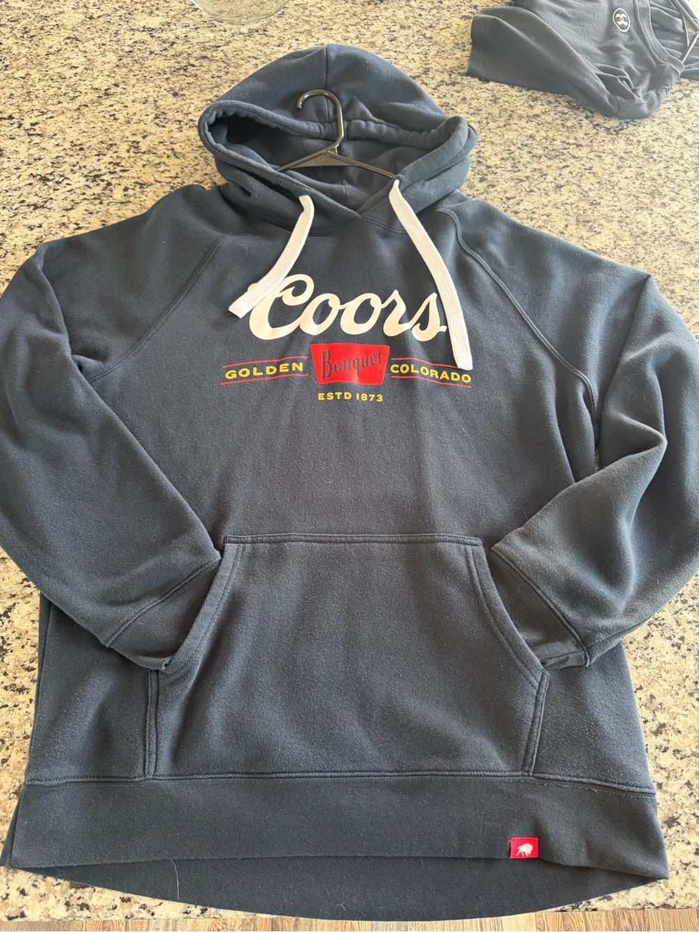 Coors Navy Pullover Hoodie with Front Logo